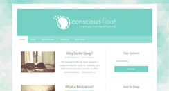 Desktop Screenshot of consciousfloat.com